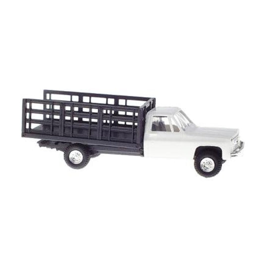 Trident Miniatures 901531 HO Scale Chevrolet Pick-Up with Stakebed Body -- White