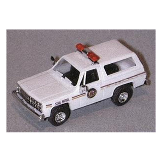 Trident Miniatures 90211 HO Scale Chevrolet Blazer - Emergency - Police Vehicles -- North Dakota Highway Patrol (white)