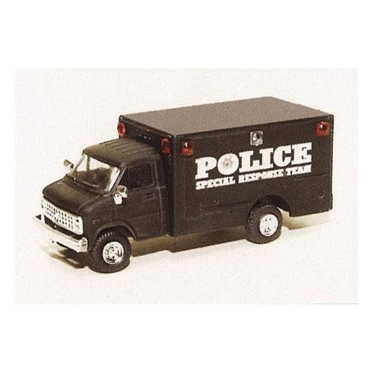 Trident Miniatures 90300 HO Scale Chevrolet Box Van - Emergency - Police Vehicles -- Police Special Response Team