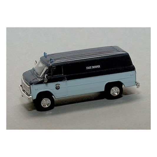 Trident Miniatures 90342 HO Scale Chevrolet Van - Emergency - Police Vehicles -- Maine State Police