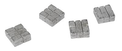 The N Scale Architect 20021 N Scale Stacked Hay Bales Unpainted Castings