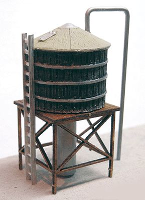 The N Scale Architect 20093 N Scale Wood Roof Tank - Resin & Metal Kit pkg(2)