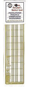 The N Scale Architect 61050 N Scale 3-Rail Corral Fence w/Gates Brass