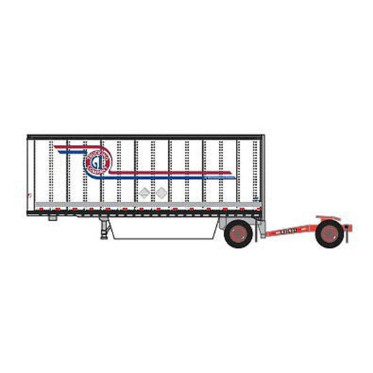 Trainworx 4289404 N Scale 28' Pup Van Trailer GI Trucking