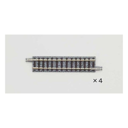 TomyTec 18032 N Scale Straight Track S72.5 - Fine Track -- 2-7/8" 72.5mm pkg(4)