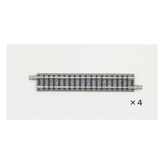 TomyTec 18056 N Scale Straight Track S99 - Fine Track -- 3-7/8" 99mm pkg(4)