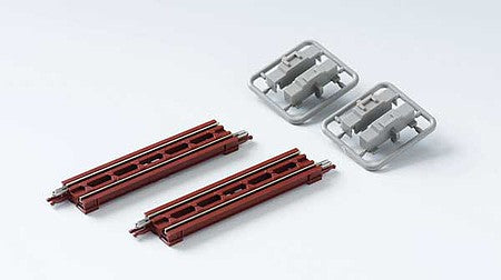 TomyTec 3247 N Scale Through Girder Bridge 2-Pack - Fine Track -- Red, 2.75"