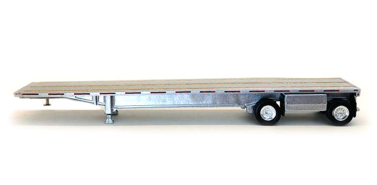 Promotex 005488 1/87 Scale 48' Spread Axle Flatbed Trailer