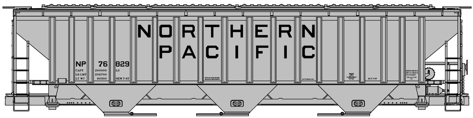 Accurail 6515 Ho Ps Cvd Hopper Np