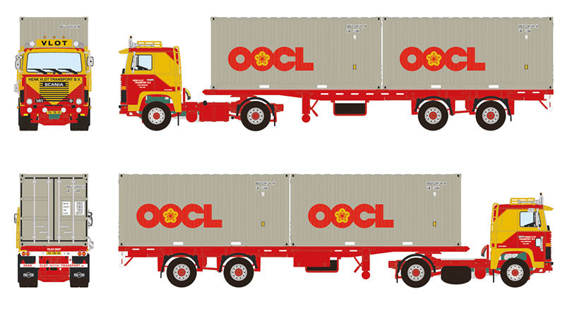 WSI 542753 1/50 Scale Henk Vlot Transport - Scania 1 Series 4x2