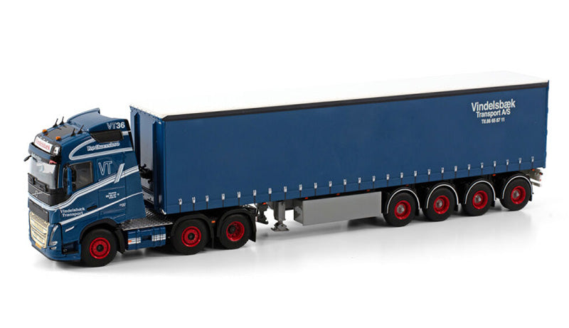 WSI 01-3946 1/50 Scale Vindelsbaek - Volvo FH5 Globetrotter 6x2 - Black  Forest® Hobby Supply Co