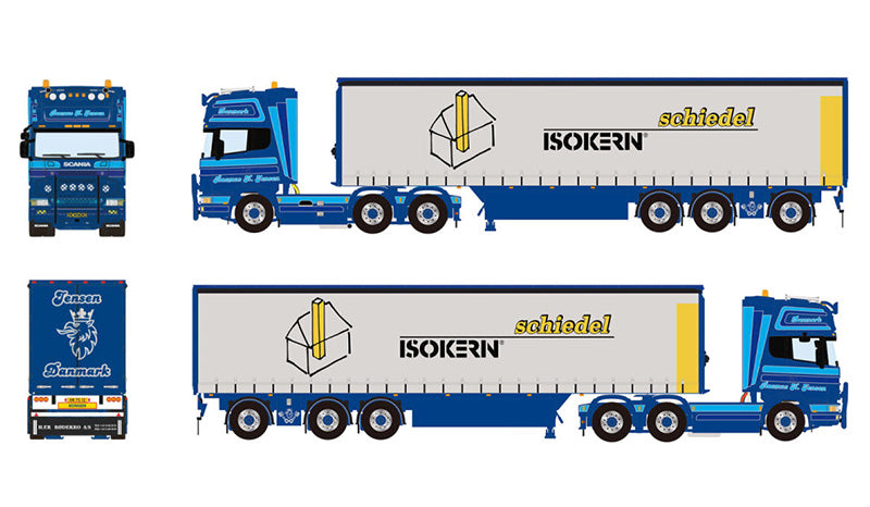 WSI 01-4041 1/50 Scale Rasmus K Jensen - Scania R4 Topline 6x2