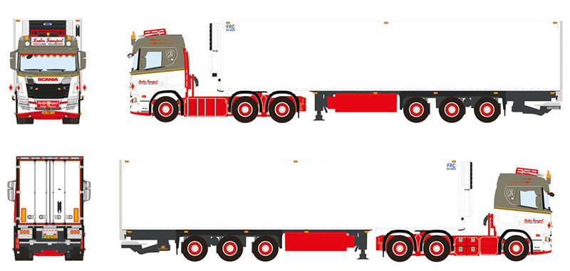 WSI 01-4106 1/50 Scale De Kraker - Scania R Normal CR20N 6x2