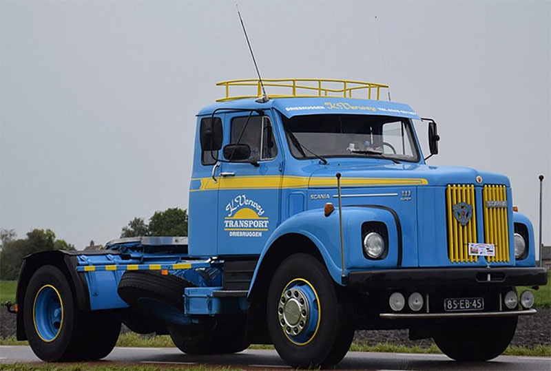 WSI 01-4131 1/50 Scale K. Verweij - Scania L110 Sleepercab Torpedo 4x2