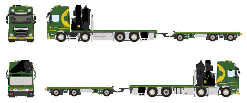 WSI 01-4201 1/50 Scale Zwatra - DAF CF Space Cab MY2017 Riged