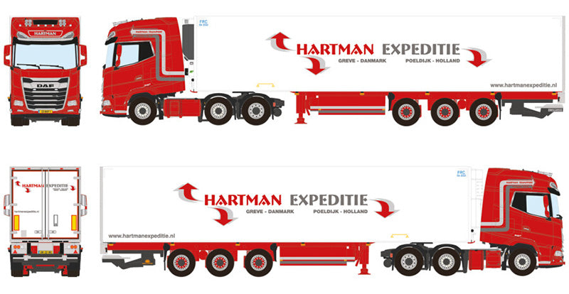 WSI 01-4218 1/50 Scale Hartman Expeditie - DAF XG+ 6x2 Twinsteer