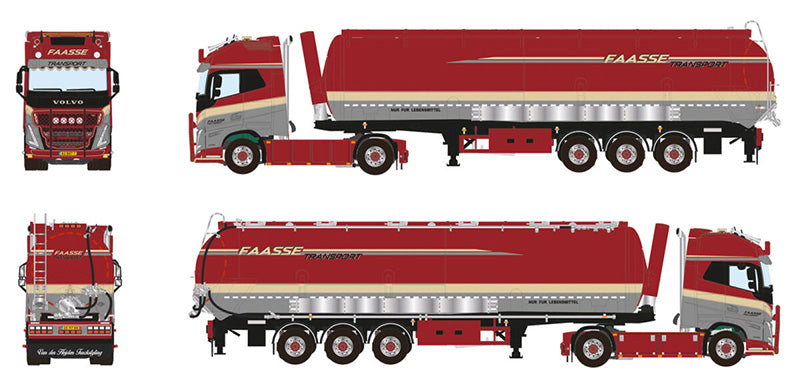 WSI 01-4264 1/50 Scale Faasse Transport - Volvo FH5 Globetrotter XL 4x2