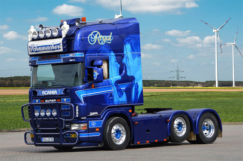 WSI 01-4266 1/50 Scale Schumacher - Scania 4 Series Topline 6x2 Twin