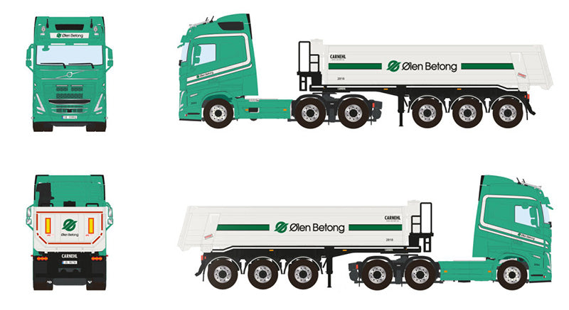 WSI 01-4269 1/50 Scale Olen Betong - Volvo FH5 Globetrotter 6x2 Tag