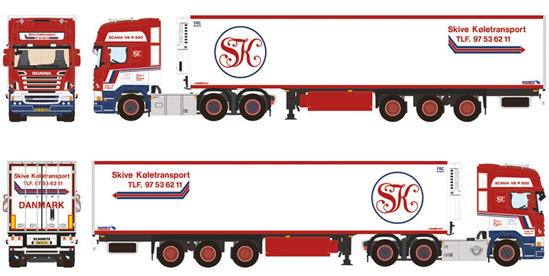 WSI 01-4278 1/50 Scale Skive - Scania R5 Topline 6X2 Tag Axle