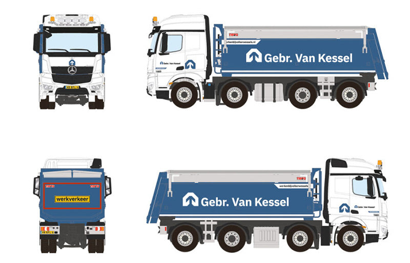 WSI 01-4295 1/50 Scale Gebr. Van Kessel - Mercedes-Benz Actros MP4 2300mm