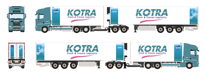 WSI 01-4304 1/50 Scale Kotra Logistics - Scania R Normal CR20N 6X2