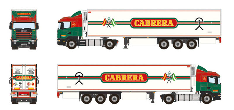 WSI 01-4324 1/50 Scale Transportes Cabrera- Scania 4 Series Flat Roof 4x2