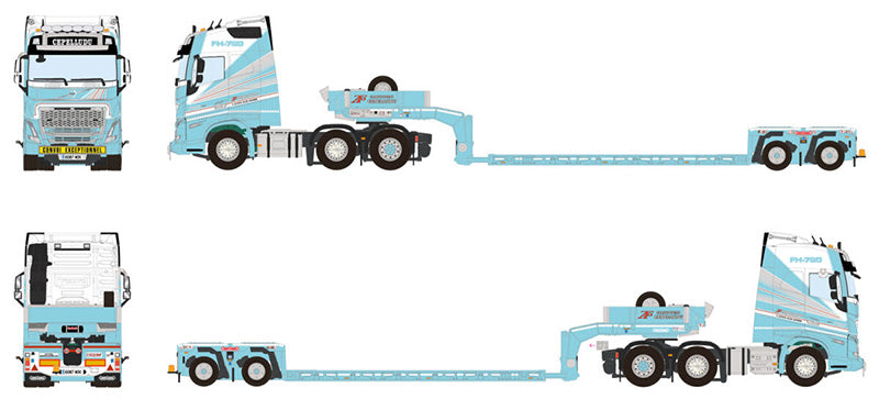 WSI 01-4378 1/50 Scale Cepelludo - Volvo FH5 Globetrotter 6x2 Twin Steer