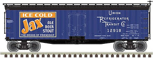 Atlas 20006323 HO Scale 40' Wood Reefer - Ready to Run -- Jax 12918 (blue, black, orange, white)