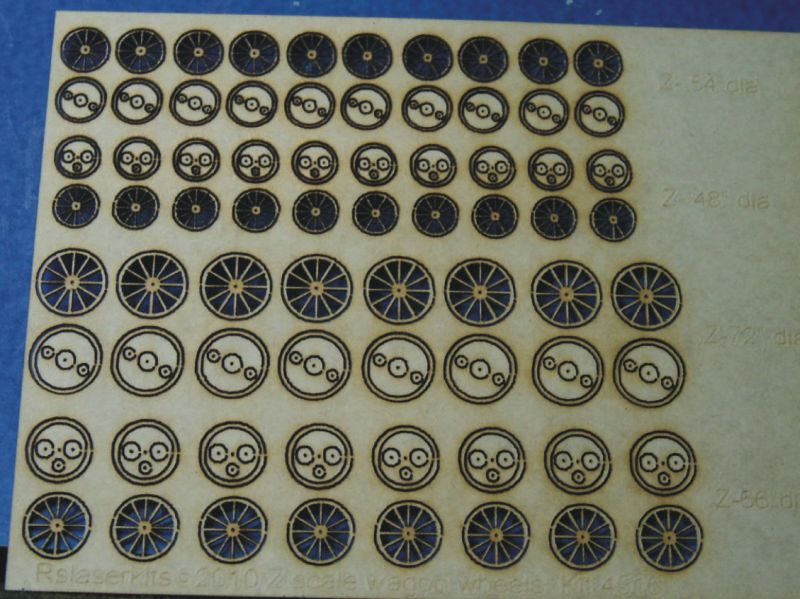 RS Laser Kits 3516 N Wagon Wheels 8 4Sizes
