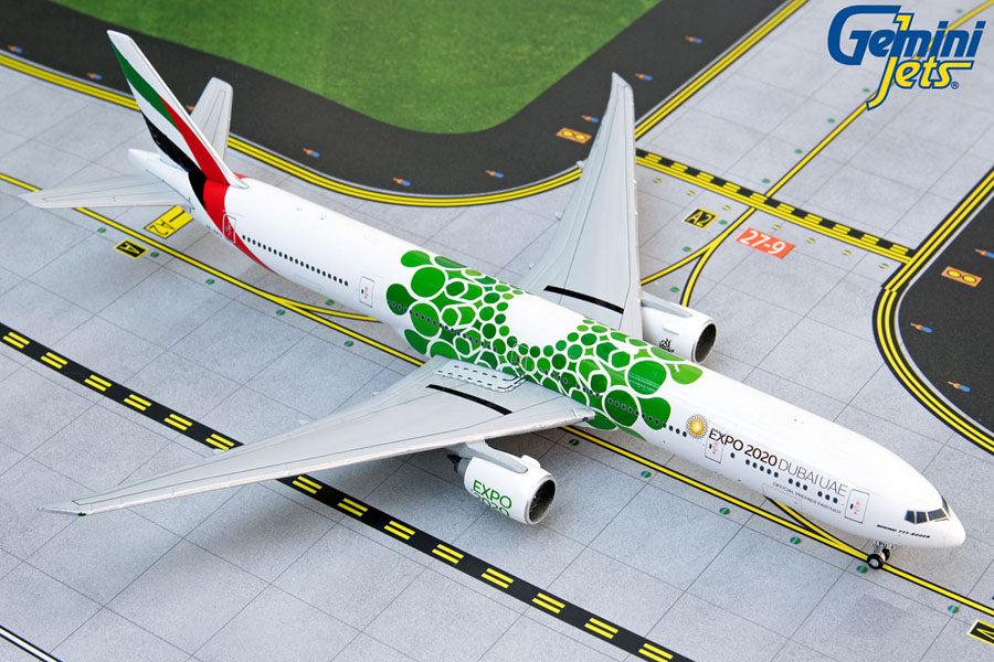 Gemini Jets 1/400 GJ1817 Gemini Emirates 777-300Er 1/400 Reg#A6-Epu Green Expo 2020