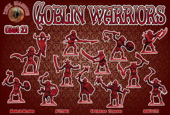 Alliance Figures 72042 1/72 Goblin Warriors Set #2 Figures (48)