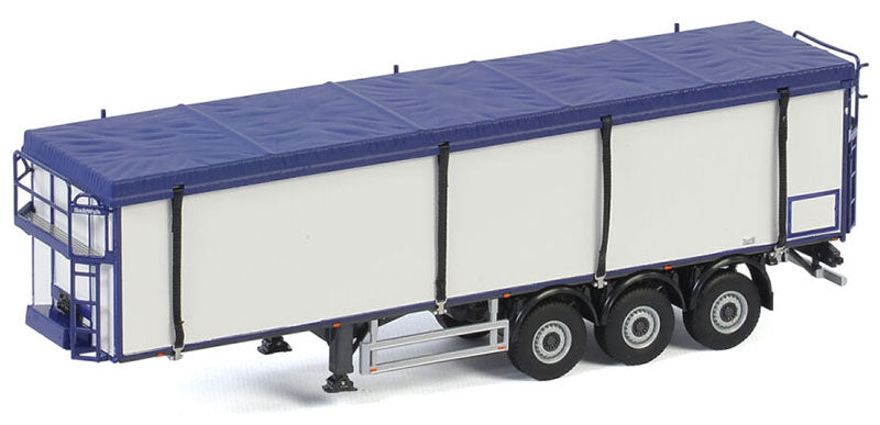 WSI 03-2032 1/50 Scale 3-Axle Belt Trailer White Line