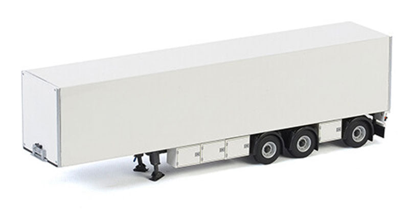 WSI 03-2034 1/50 Scale 3-Axle Box Trailer White Line