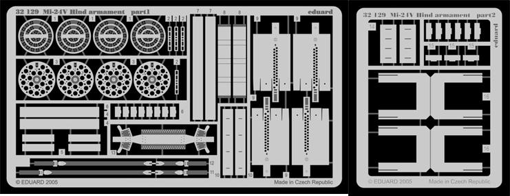 Eduard 32129 1/35 Aircraft- Mi24V Hind Armament for TSM (D)