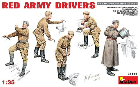Miniart Models 35144 1/35 WWII Red Army Drivers (5)