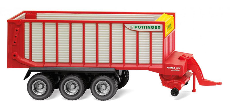 Wiking 038138 1/87 Scale Pottinger - Jumbo Combiline Forage Trailer High Quality