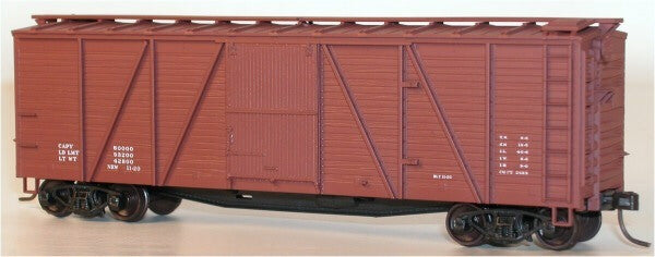Accurail 7298 Ho 40'Wood Boxcar Data Red
