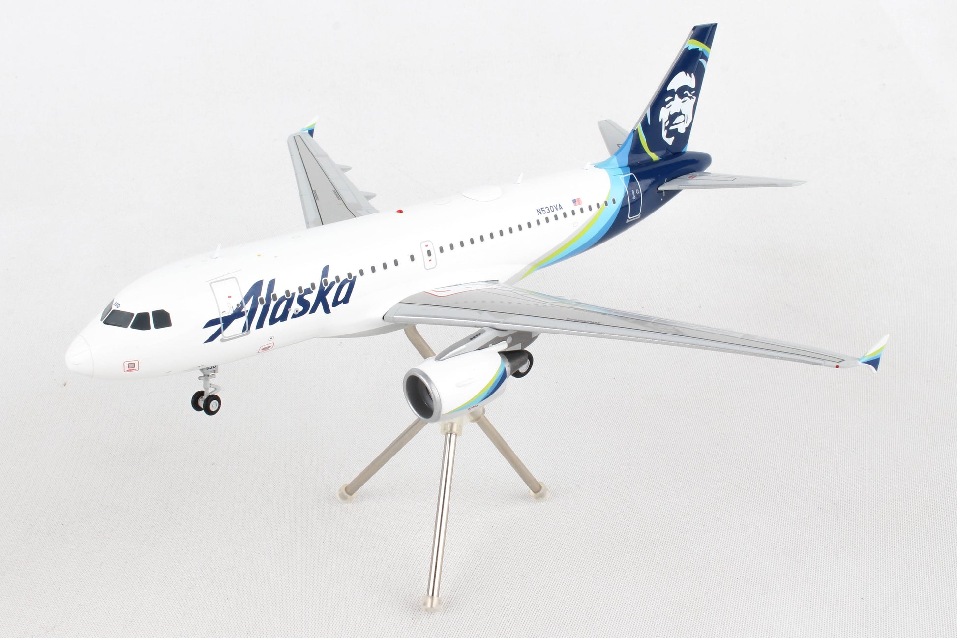 Gemini Jets 1/200 G2ASA830 Gemini200 Alaska A319 1/200 Reg#N530Va