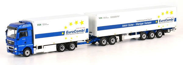 WSI 04-1076 1/50 Scale MAN TGX XXL Euro Combi Truck and Trailer