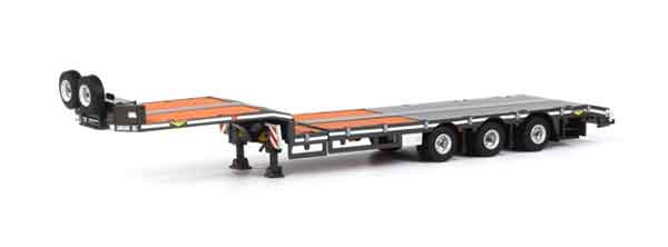 WSI 04-1139 1/50 Scale Broshuis 3-Axle Lowboy Semi Trailer