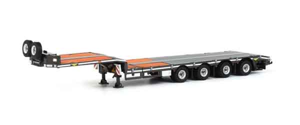 WSI 04-1140 1/50 Scale Broshuis 4-Axle Lowboy Semi Trailer