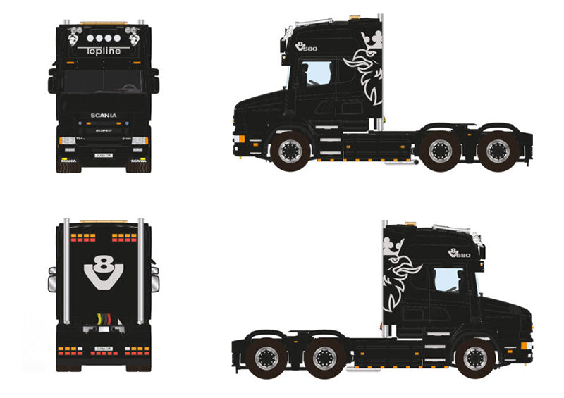 WSI 04-2195 1/50 Scale Premium Line - Scania 4 Series Torpedo Topline