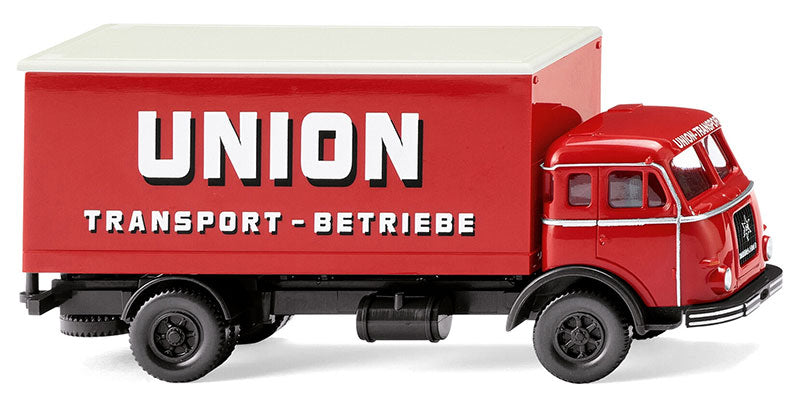 Wiking 042502 1/87 Scale Union Transport - 1955-61 Henschel Box Truck High