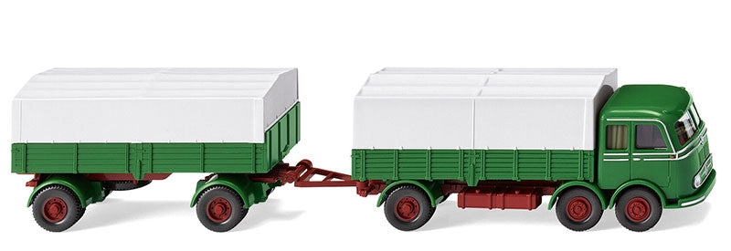 Wiking 042905 1/87 Scale 1958-61 Mercedes-Benz LP 333 Flatbed Roadtrain
