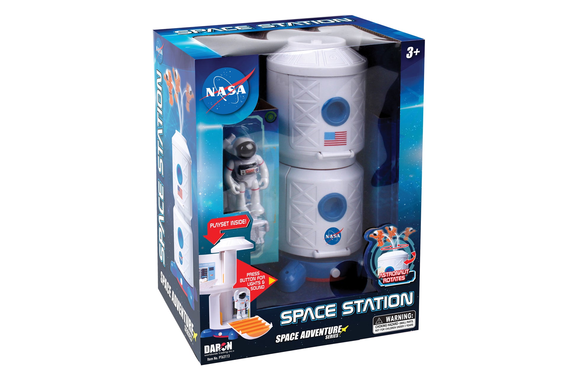 Daron Space Adventure PT63113 Space Adventure Space Station W/Figure, Space Hover & Light