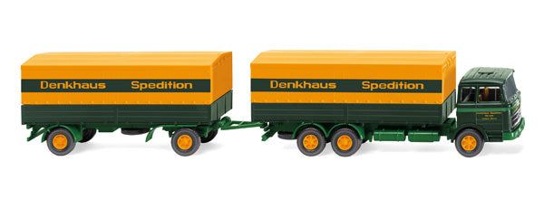 Wiking 045601 1/87 Scale Sped. Denkhaus - 1963 Mercedes-Benz 2223 Flatbed Road