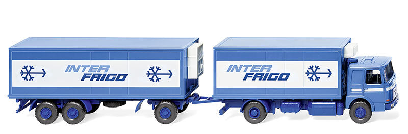 Wiking 045801 1/87 Scale Interfigo - MAN Refrigerated Road Train High Quality