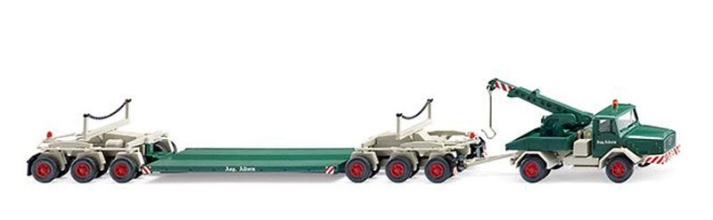 Wiking 049303 1/87 Scale Aug. Alborn - 1965-77 Faun Lowboy Trailer
