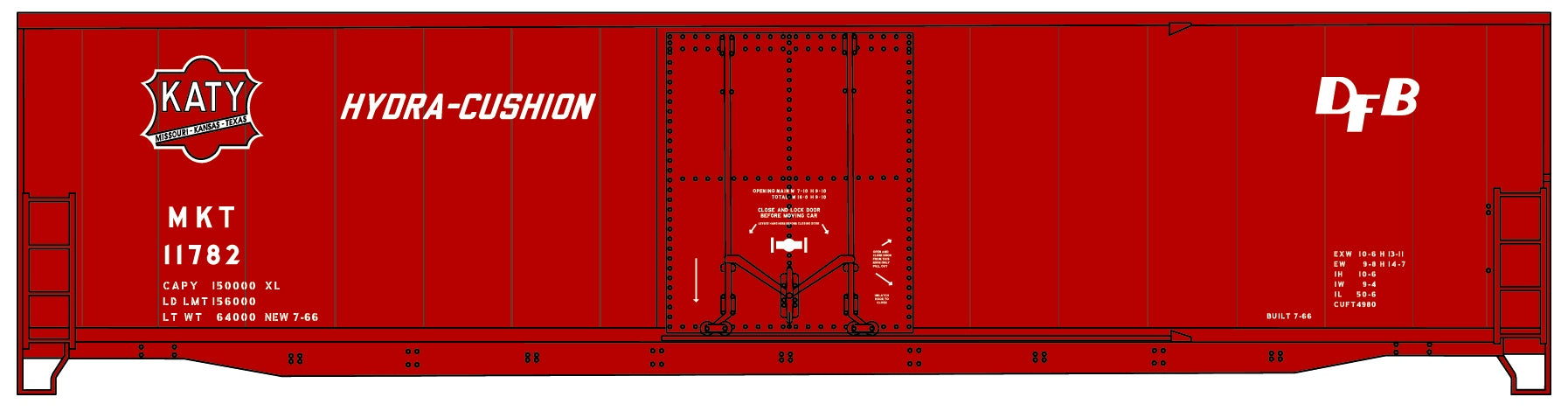Accurail 5823 Ho 50'Pd Steel Boxcar Mkt